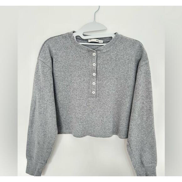 Aritzia Wilfred Free ribbed crop sweater, size XS, fits XS/S - Picture 1 of 8